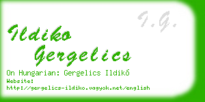 ildiko gergelics business card