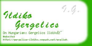 ildiko gergelics business card